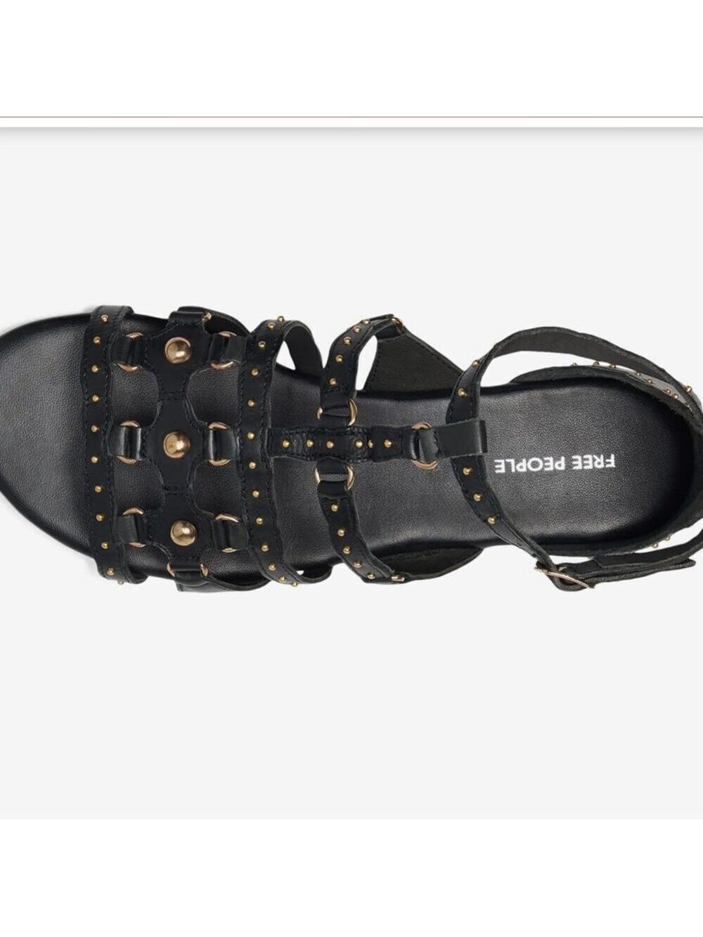 Free People Jade Leather Gladiator Sandals 7.5 New In Box - Picture 2 of 7